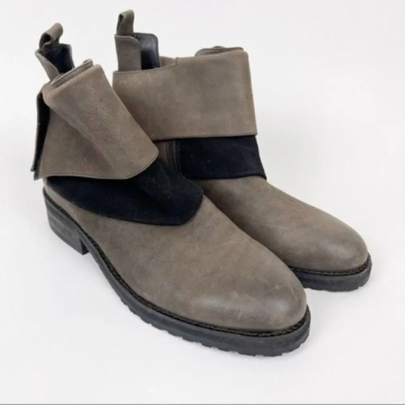 NEW Antelope Leather/Suede Ankle Boots Sz 38 - Picture 1 of 9